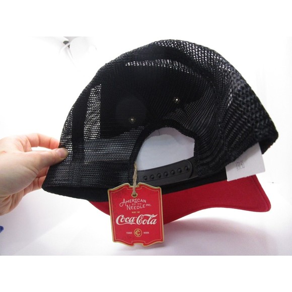American Needle Vintage lk NWT COCA-COLA Mesh Trucker adjustable Hat Cap Snapack - Picture 7 of 15